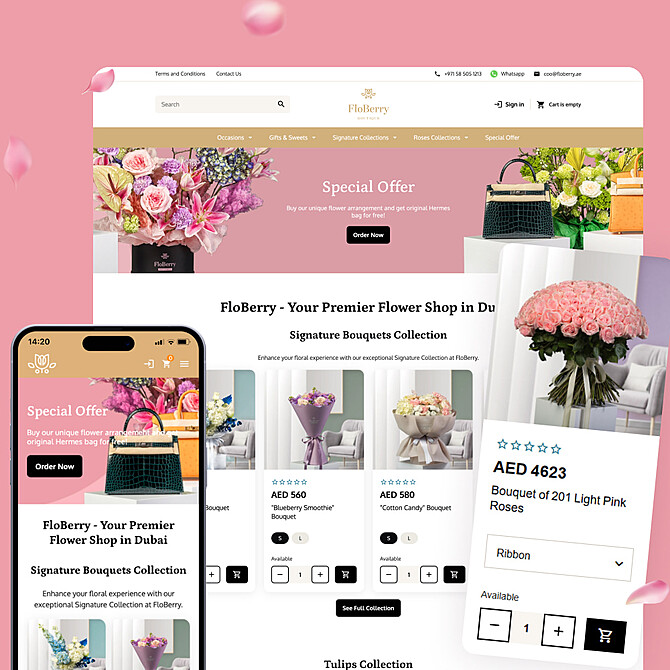 Интернет-магазин цветов «FloBerry»